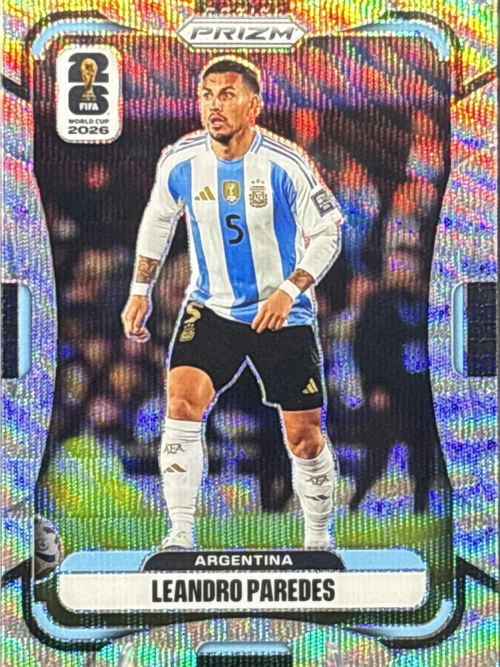 Panini Prizm Leandro Paredes Soccer Trading Card - Silver Prizm